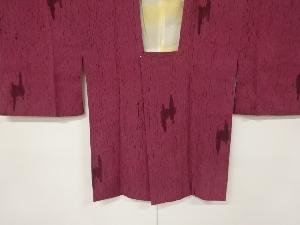 アンティーク　板締め絞り道行コート